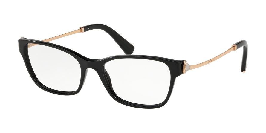 Bvlgari BV4159B Rectangle Eyeglasses  501-BLACK 54-17-140 - Color Map black