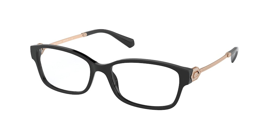 Bvlgari BV4180BF Rectangle Eyeglasses  501-BLACK 54-16-140 - Color Map black