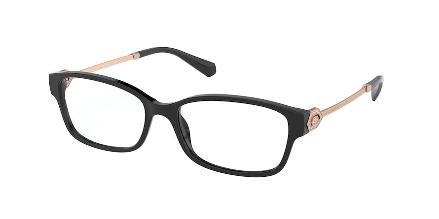 Bvlgari BV4180B Rectangle Eyeglasses  501-BLACK 54-16-140 - Color Map black