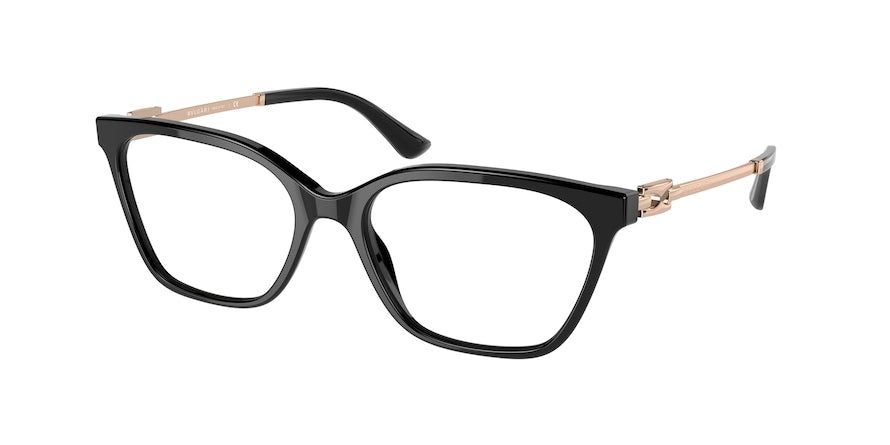Bvlgari BV4207F Pillow Eyeglasses  501-BLACK 53-17-145 - Color Map black