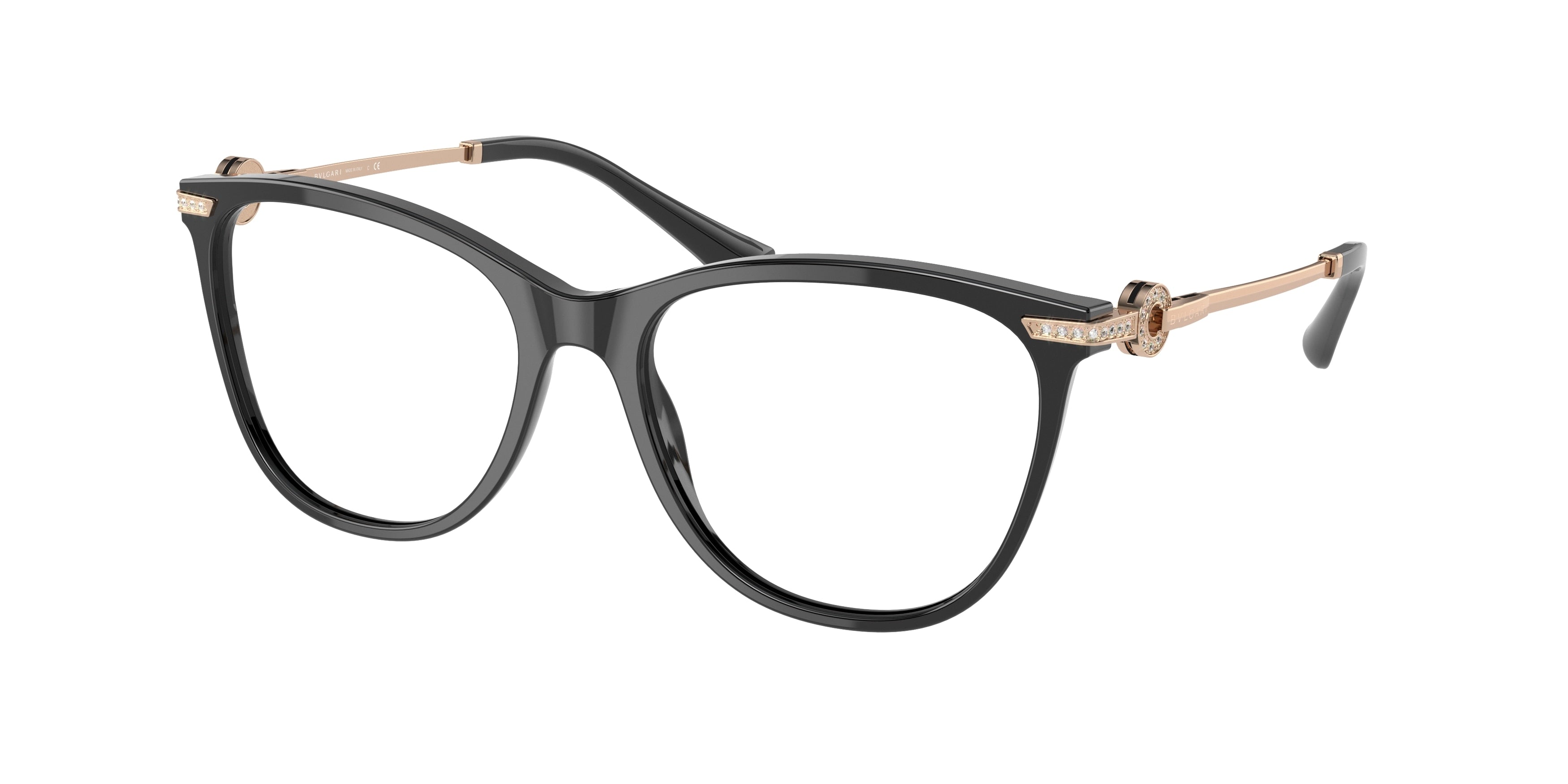 Bvlgari BV4209B Phantos Eyeglasses  501-Black 52-140-17 - Color Map Black
