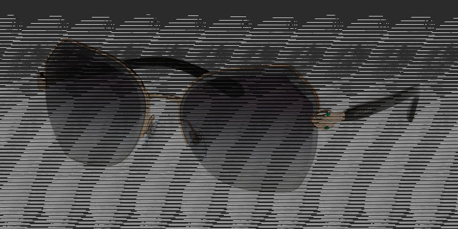 Bvlgari BV6102B Irregular Sunglasses  20148G-PINK GOLD 59-17-140 - Color Map gold