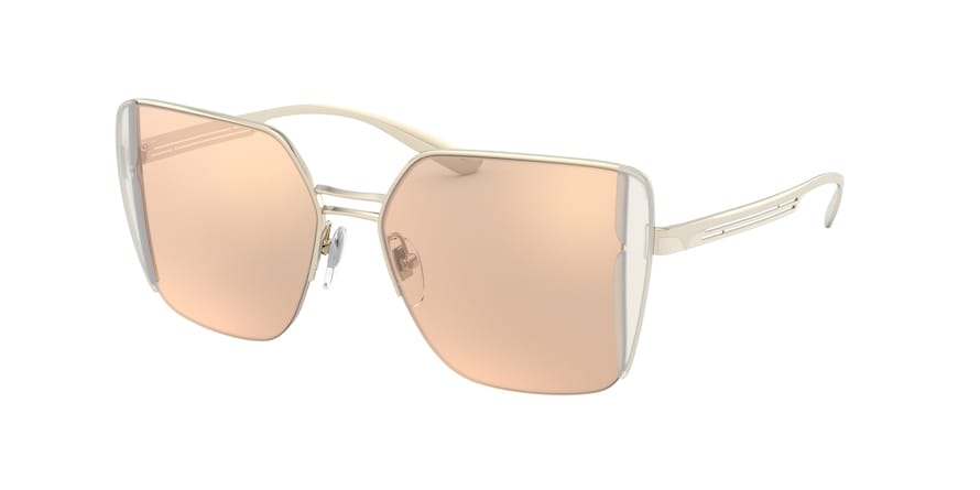 Bvlgari BV6141 Square Sunglasses 20142Y-PINK GOLD 52-15-140 - Color Map gold