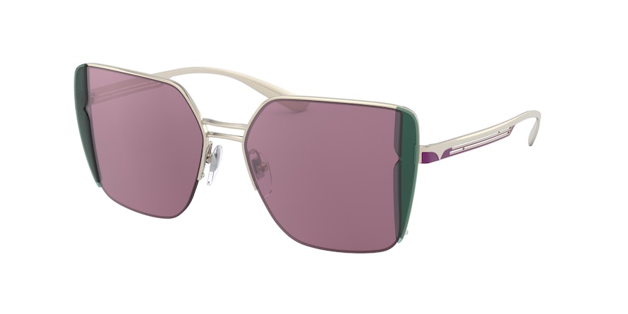 Bvlgari BV6141 Square Sunglasses 2014AK-PINK GOLD 52-15-140 - Color Map gold