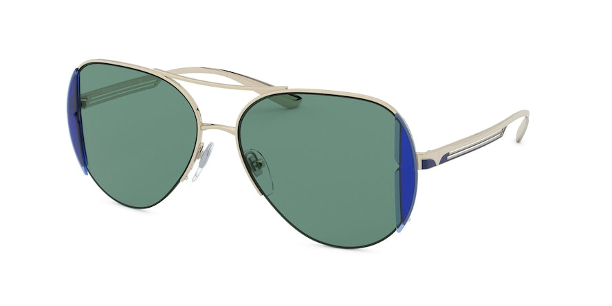Bvlgari BV6142 Pilot Sunglasses 278/82-PALE GOLD 55-15-140 - Color Map gold