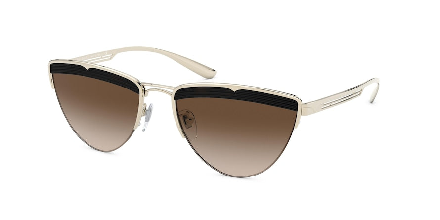 Bvlgari BV6145 Irregular Sunglasses 278/13-PALE GOLD 57-18-140 - Color Map gold