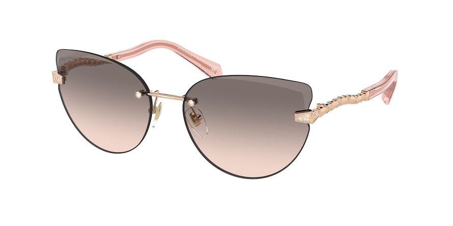 Bvlgari BV6172B Cat Eye Sunglasses  20143B-PINK GOLD 62-16-140 - Color Map gold