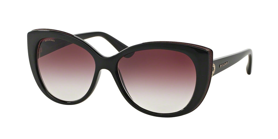 Bvlgari BV8157BQ Cat Eye Sunglasses  901/8H-BLACK 57-15-135 - Color Map black