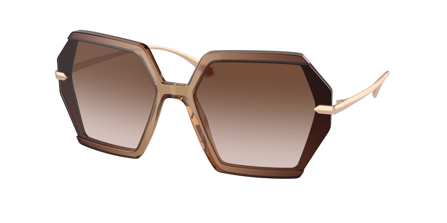 Bvlgari BV8240F Irregular Sunglasses  550313-BROWN GRADIENT 62-16-140 - Color Map brown