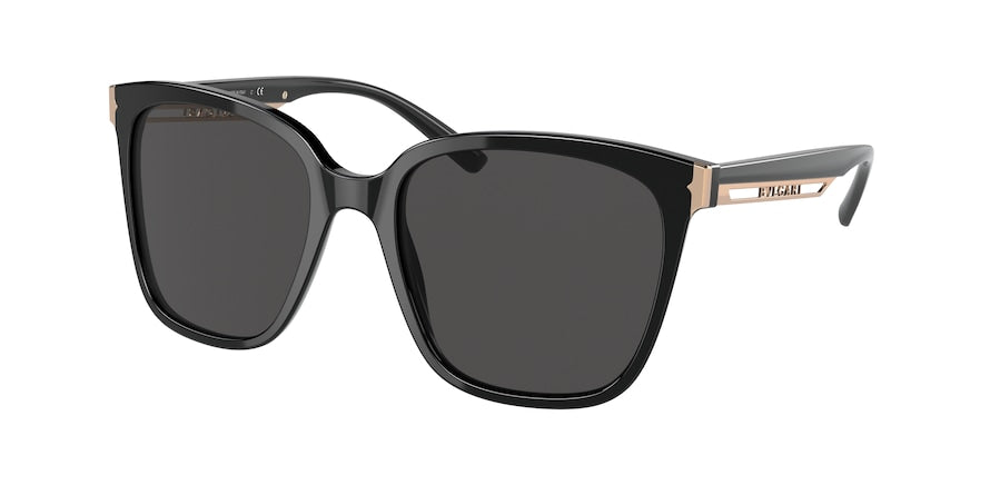 Bvlgari BV8245 Square Sunglasses  501/87-BLACK 55-19-145 - Color Map black