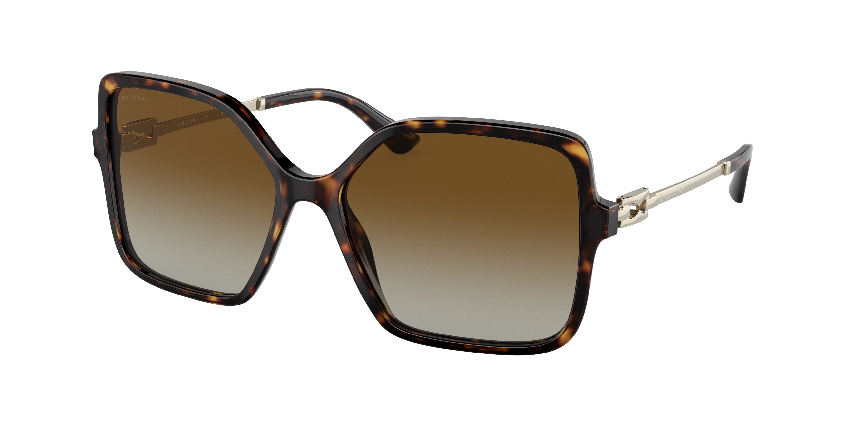 Bvlgari BV8250 Square Sunglasses 504/T5-Havana 57-140-16 - Color Map Tortoise