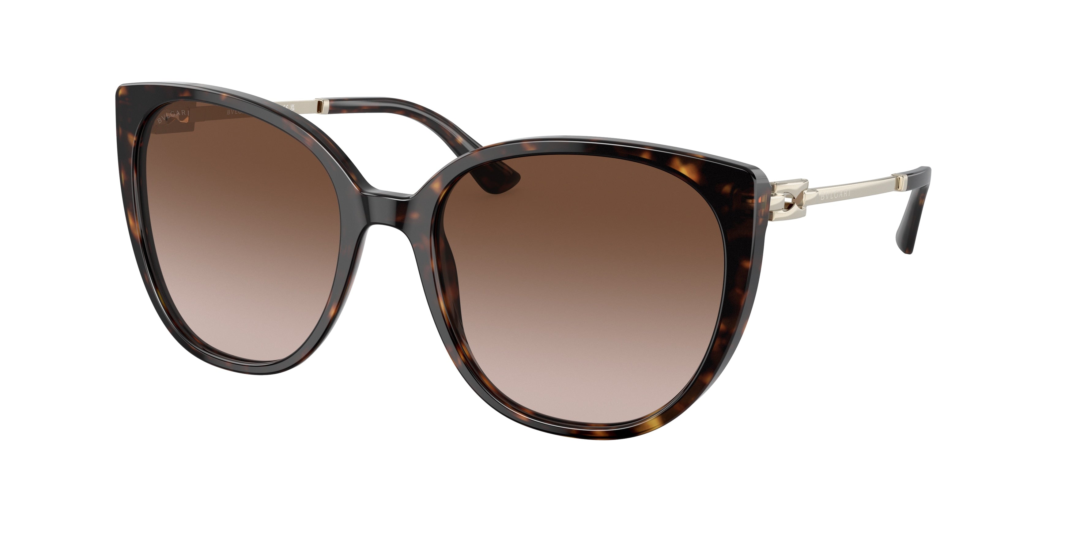Bvlgari BV8251F Cat Eye Sunglasses 504/13-Havana 56-145-19 - Color Map Tortoise