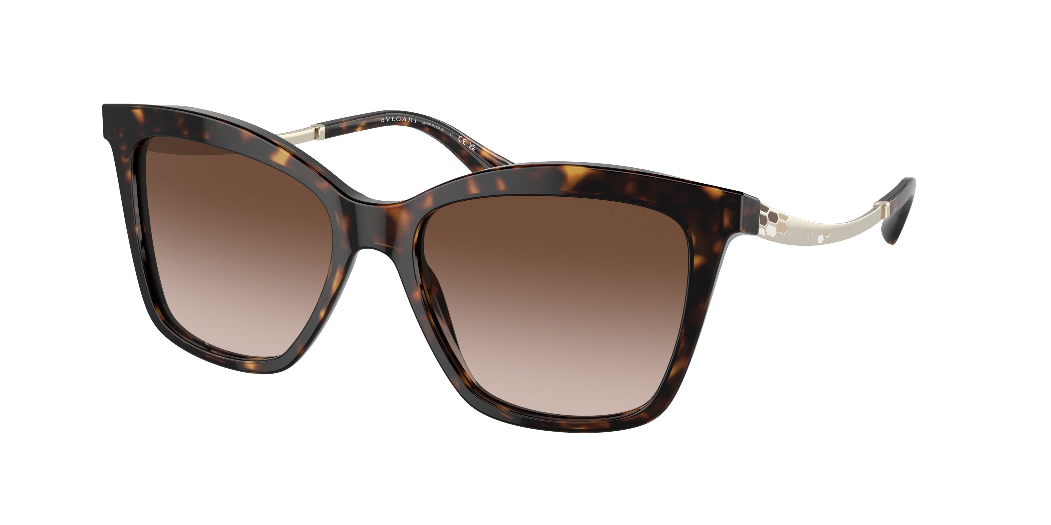 Bvlgari BV8257F Cat Eye Sunglasses 504/13-Havana 56-145-17 - Color Map Tortoise