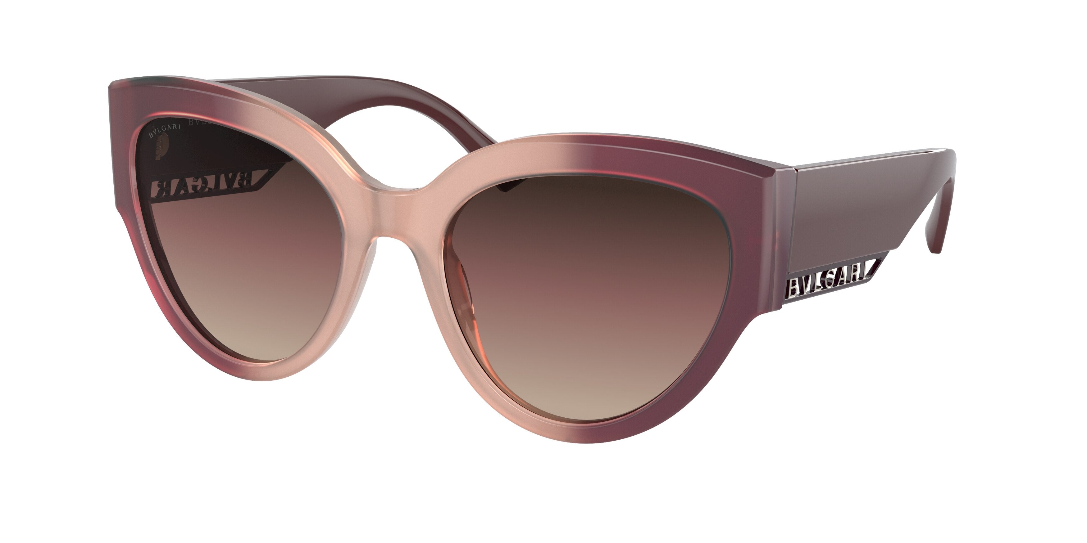 Bvlgari BV8258F Butterfly Sunglasses 5524E2-Bordeaux Gradient Pink 55-145-20 - Color Map Red