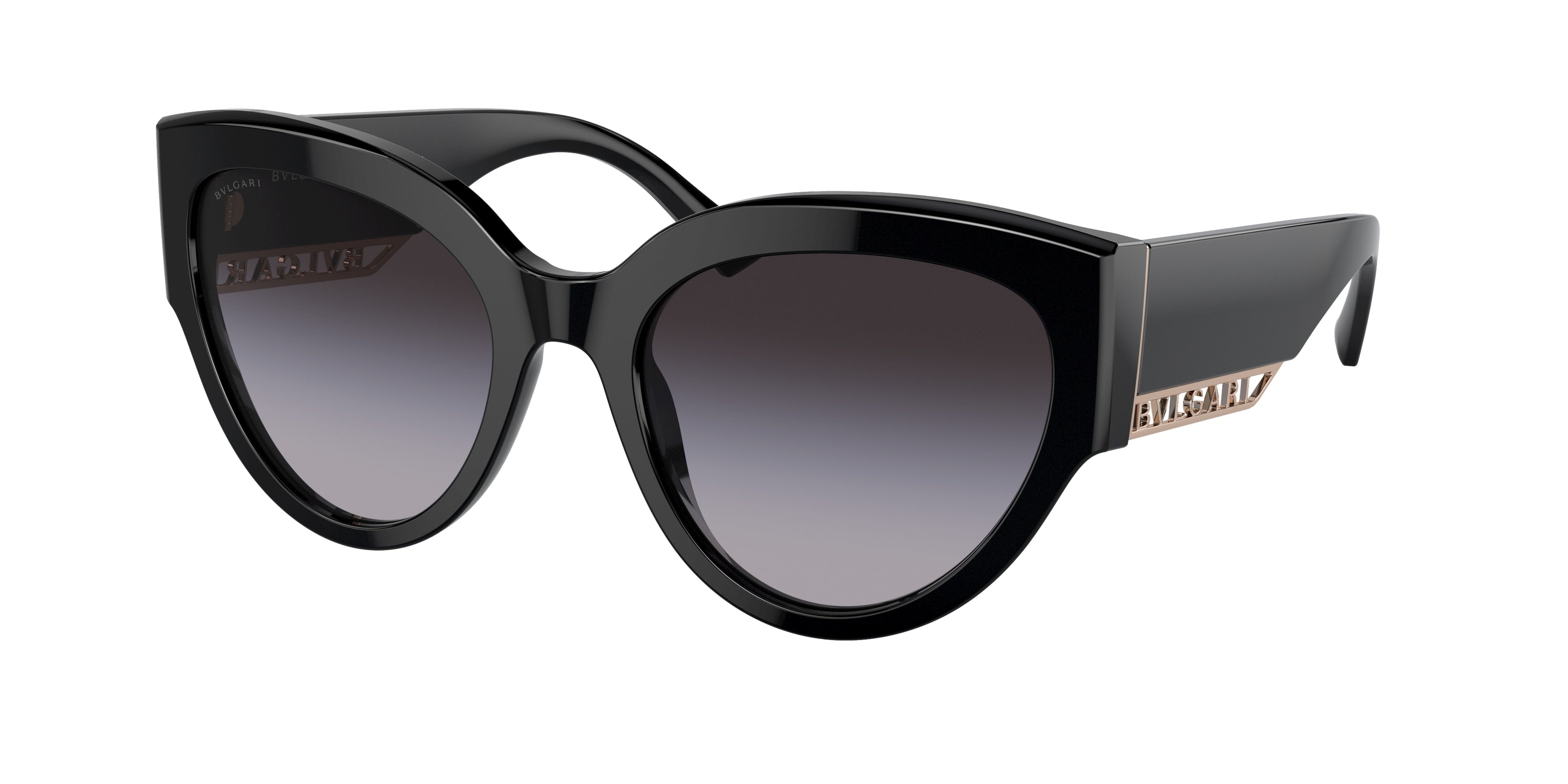 Bvlgari BV8258 Butterfly Sunglasses  501/8G-Black 55-140-20 - Color Map Black