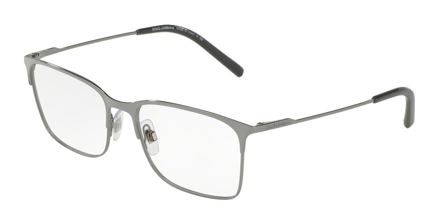 DOLCE & GABBANA DG1289 Pillow Eyeglasses 04-GUNMETAL 52-17-140 - Color Map gunmetal