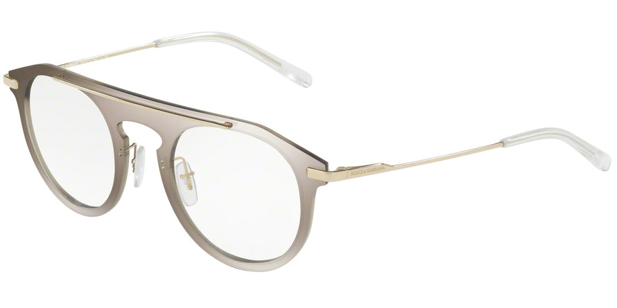 DOLCE & GABBANA DG1291 Phantos Eyeglasses 488-MIRROR PALE GOLD 48-23-145 - Color Map gold