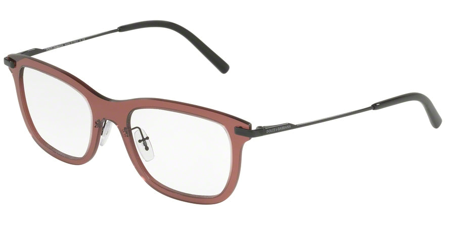 DOLCE & GABBANA DG1293 Rectangle Eyeglasses 01-BORDEAUX 53-19-145 - Color Map bordeaux