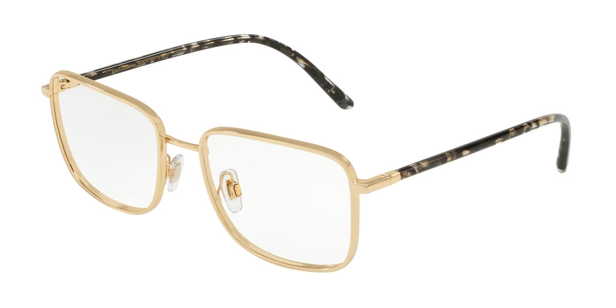DOLCE & GABBANA DG1306 Rectangle Eyeglasses 02-GOLD 56-18-140 - Color Map gold