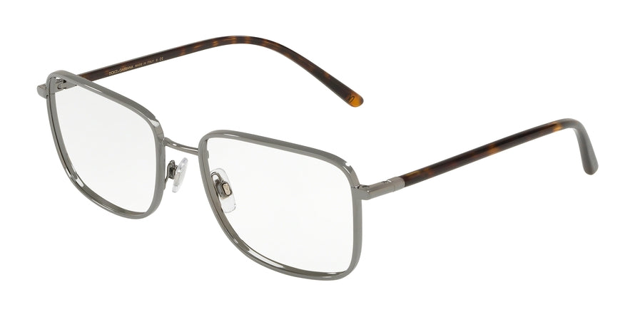 DOLCE & GABBANA DG1306 Rectangle Eyeglasses 04-GUNMETAL 56-18-140 - Color Map gunmetal