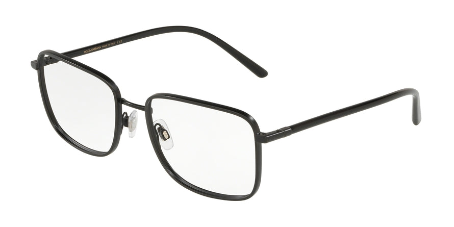 DOLCE & GABBANA DG1306 Rectangle Eyeglasses 1106-MATTE BLACK 56-18-140 - Color Map black