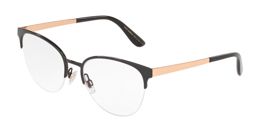 DOLCE & GABBANA DG1311 Phantos Eyeglasses 01-BLACK 54-18-145 - Color Map black