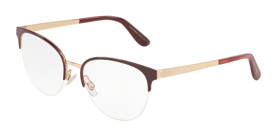 DOLCE & GABBANA DG1311 Phantos Eyeglasses 1333-BORDEAUX/GOLD 54-18-145 - Color Map bordeaux