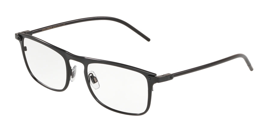 DOLCE & GABBANA DG1315 Rectangle Eyeglasses 1106-MATTE BLACK 53-19-145 - Color Map black