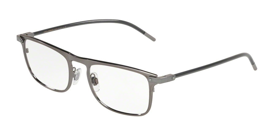 DOLCE & GABBANA DG1315 Rectangle Eyeglasses 1332-BRUSHED DARK GUNMETAL 53-19-145 - Color Map gunmetal