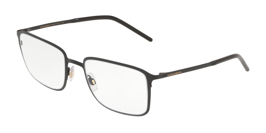 DOLCE & GABBANA DG1316 Square Eyeglasses 1106-MATTE BLACK 54-21-140 - Color Map black