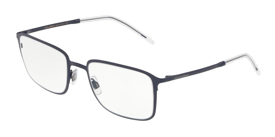 DOLCE & GABBANA DG1316 Square Eyeglasses 1280-MATTE BLUE 54-21-140 - Color Map blue