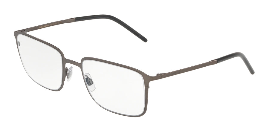 DOLCE & GABBANA DG1316 Square Eyeglasses 1286-MATTE DARK GUNMETAL 54-21-140 - Color Map gunmetal