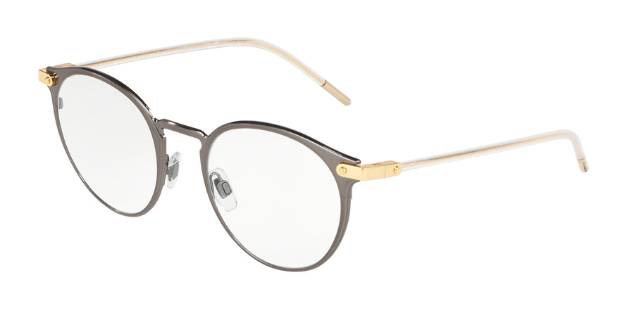 DOLCE & GABBANA DG1318 Phantos Eyeglasses 1332-BRUSHED DARK GUNMETAL 50-21-145 - Color Map gunmetal
