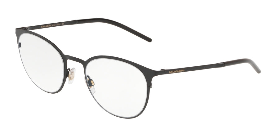 DOLCE & GABBANA DG1319 Phantos Eyeglasses 1106-MATTE BLACK 51-21-140 - Color Map black