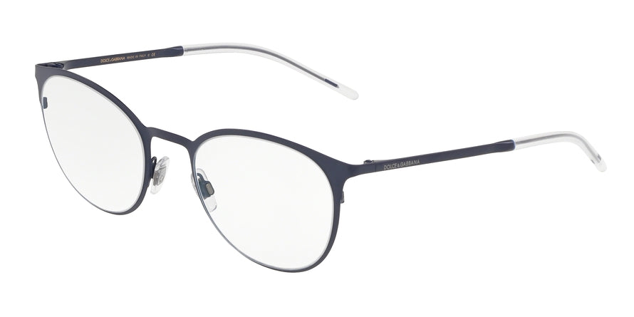 DOLCE & GABBANA DG1319 Phantos Eyeglasses 1280-MATTE BLUE 51-21-140 - Color Map blue