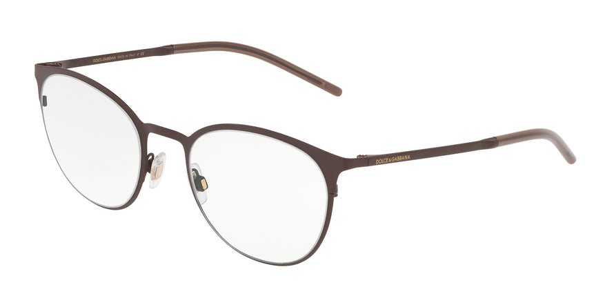 DOLCE & GABBANA DG1319 Phantos Eyeglasses 1320-MATTE BROWN 51-21-140 - Color Map brown