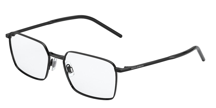 DOLCE & GABBANA DG1328 Rectangle Eyeglasses 01-BLACK 56-18-145 - Color Map black