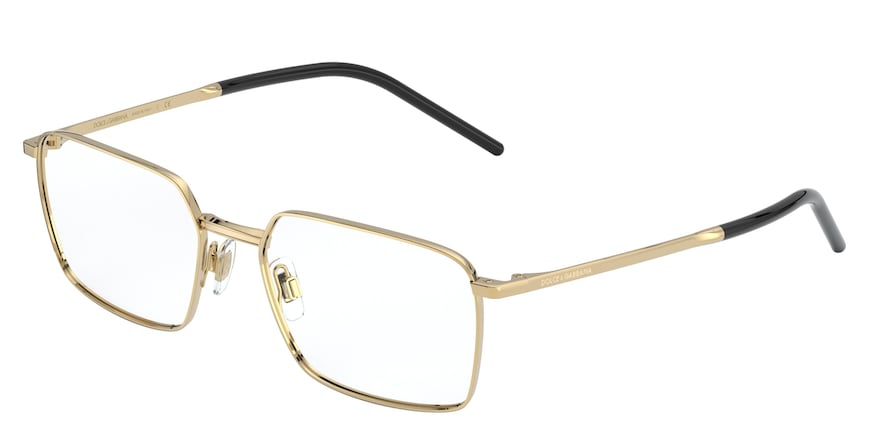 DOLCE & GABBANA DG1328 Rectangle Eyeglasses 02-GOLD 56-18-145 - Color Map gold