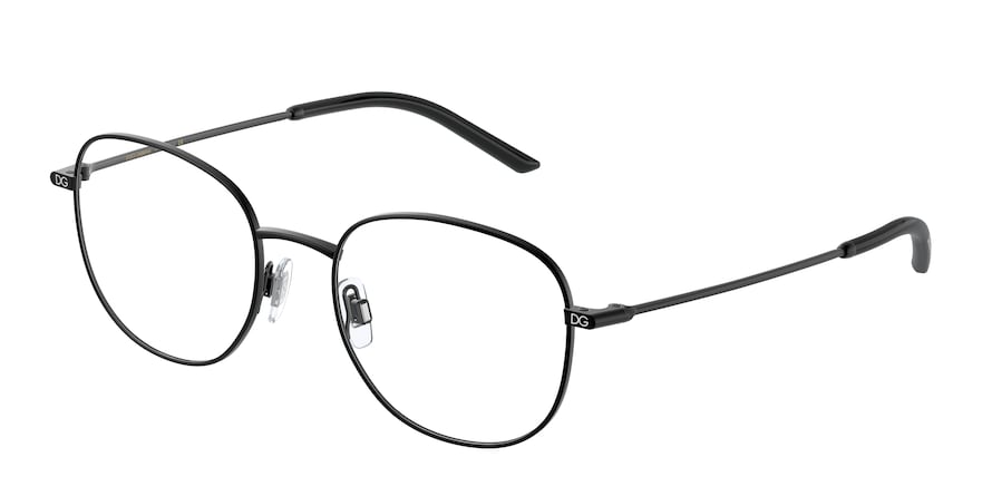 DOLCE & GABBANA DG1332 Phantos Eyeglasses 1106-MATTE BLACK 52-19-145 - Color Map black