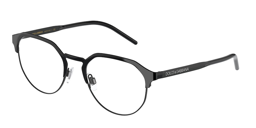 DOLCE & GABBANA DG1335 Phantos Eyeglasses 01-BLACK 52-20-145 - Color Map black