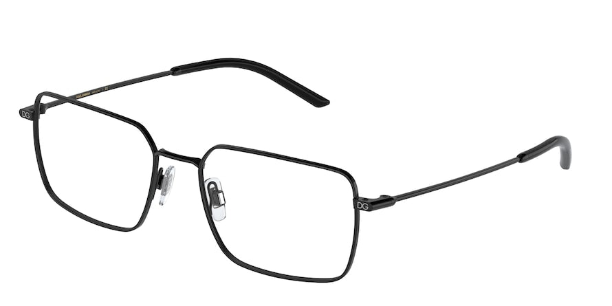 DOLCE & GABBANA DG1336 Rectangle Eyeglasses 1106-MATTE BLACK 56-18-145 - Color Map black