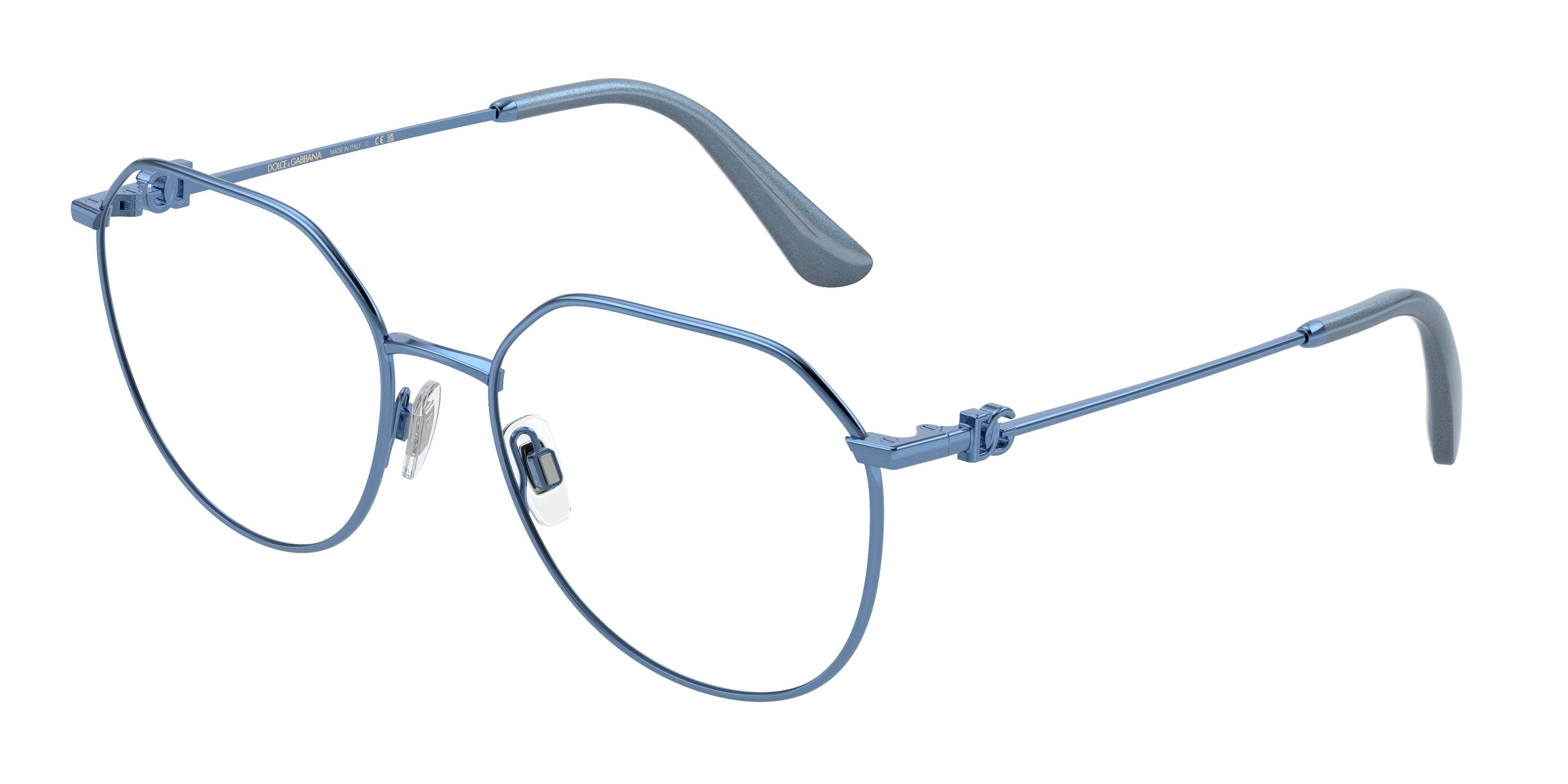 DOLCE & GABBANA DG1348 Phantos Eyeglasses 1327-Blue 56-145-18 - Color Map Blue