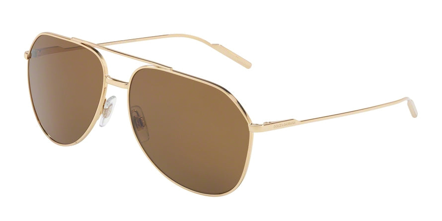 DOLCE & GABBANA DG2166 Pilot Sunglasses 02/83-GOLD 61-14-140 - Color Map gold