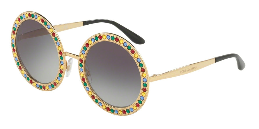 DOLCE & GABBANA DG2170B Round Sunglasses  02/8G-GOLD 51-26-140 - Color Map gold