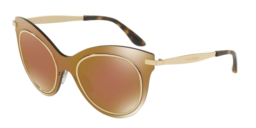 DOLCE & GABBANA DG2172 Butterfly Sunglasses 02/F9-BROWN MIRROR BRONZE 51-20-140 - Color Map brown