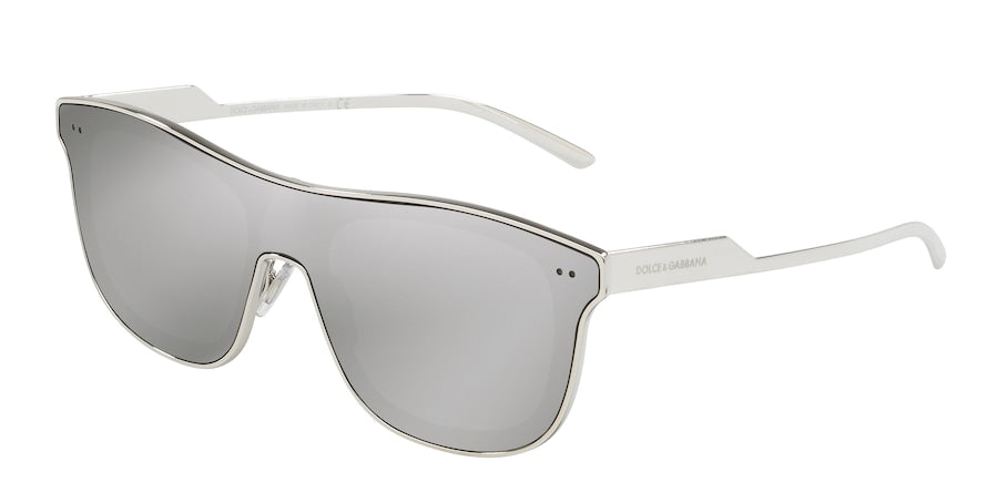DOLCE & GABBANA DG2174 Rectangle Sunglasses 05/6G-SILVER 42-142-145 - Color Map silver