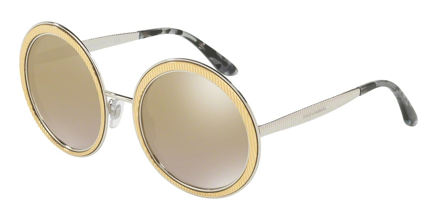 DOLCE & GABBANA DG2179 Round Sunglasses 13136E-GOLD 54-23-140 - Color Map gold