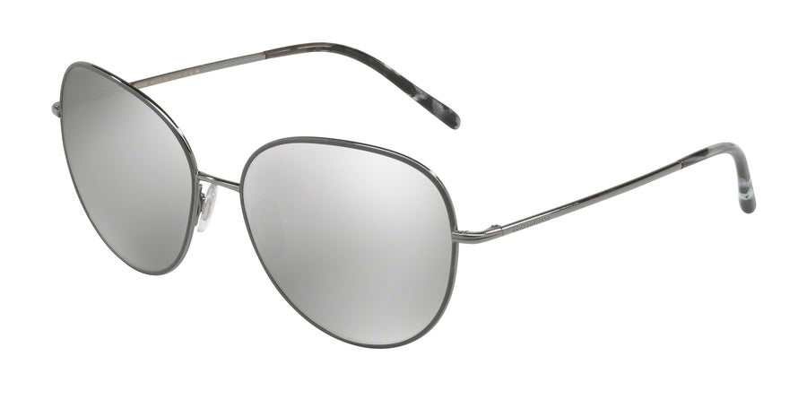 DOLCE & GABBANA DG2194 Irregular Sunglasses 05/6G-GUNMETAL 58-16-140 - Color Map gunmetal