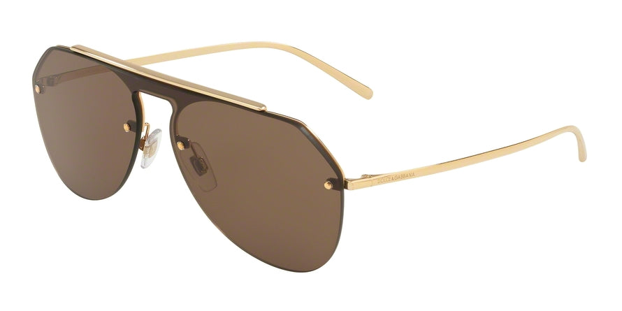 DOLCE & GABBANA DG2213 Pilot Sunglasses 02/73-GOLD 34-134-145 - Color Map gold