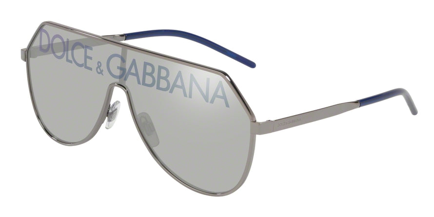 DOLCE & GABBANA DG2221 Pilot Sunglasses 04/N-GUNMETAL 38-138-145 - Color Map gunmetal